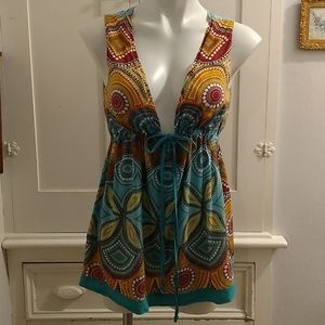 Pink Mode print top Sz M